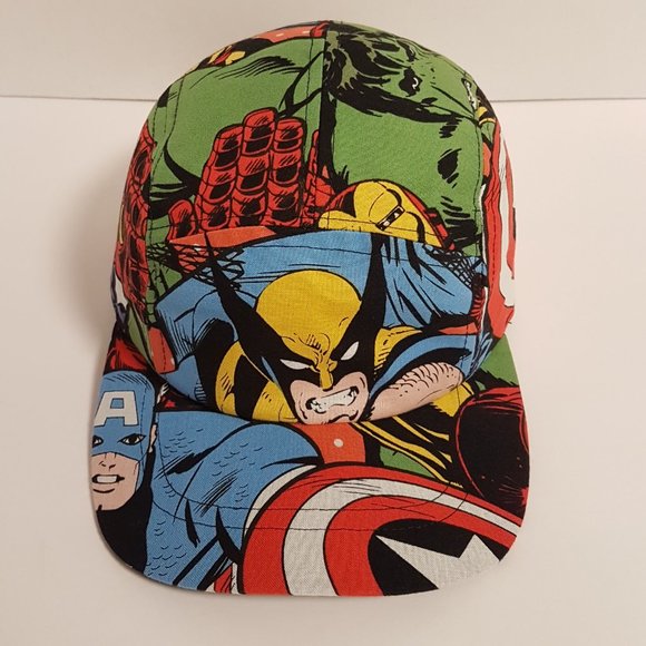 Handmade Marvel Comics Hat Trucker Hat Classic Cap Avengers Wolverine Superhero - Picture 15 of 16
